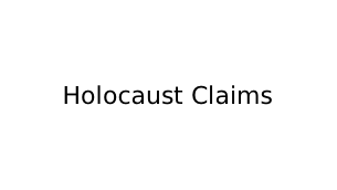 Logo Holocaust Claims